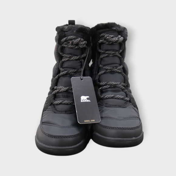 NWB Sorel Women's Whitney II Plus Lace Waterproof Snow Boots Black Size 6 NEW - Picture 5 of 11